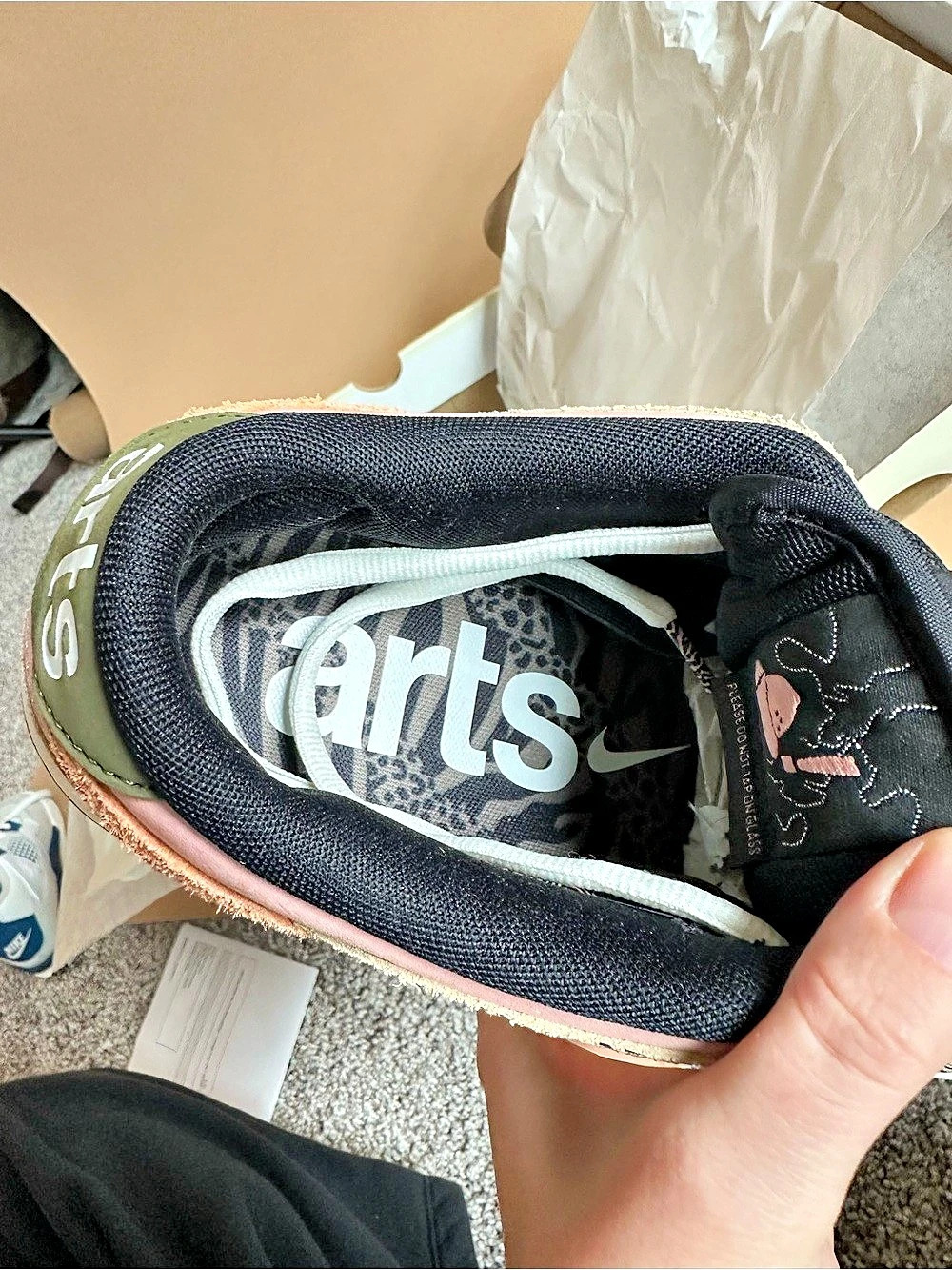 Arts-Rec x Nike SB Dunk Low Pro Safari Pink | Men’s 10.5 Like New OG Box EUC - Picture 14 of 16